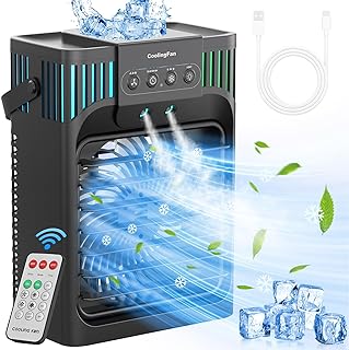 Portable Fan With Mist
